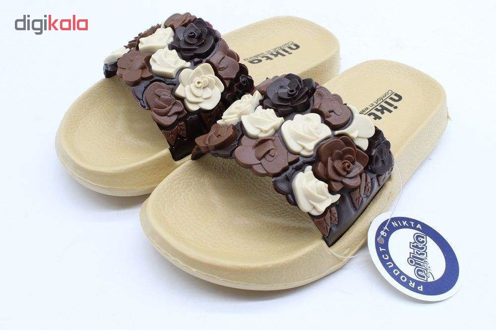 دمپایی دخترانه نیکتا مدل K1-497-3gol-RD -  - 10