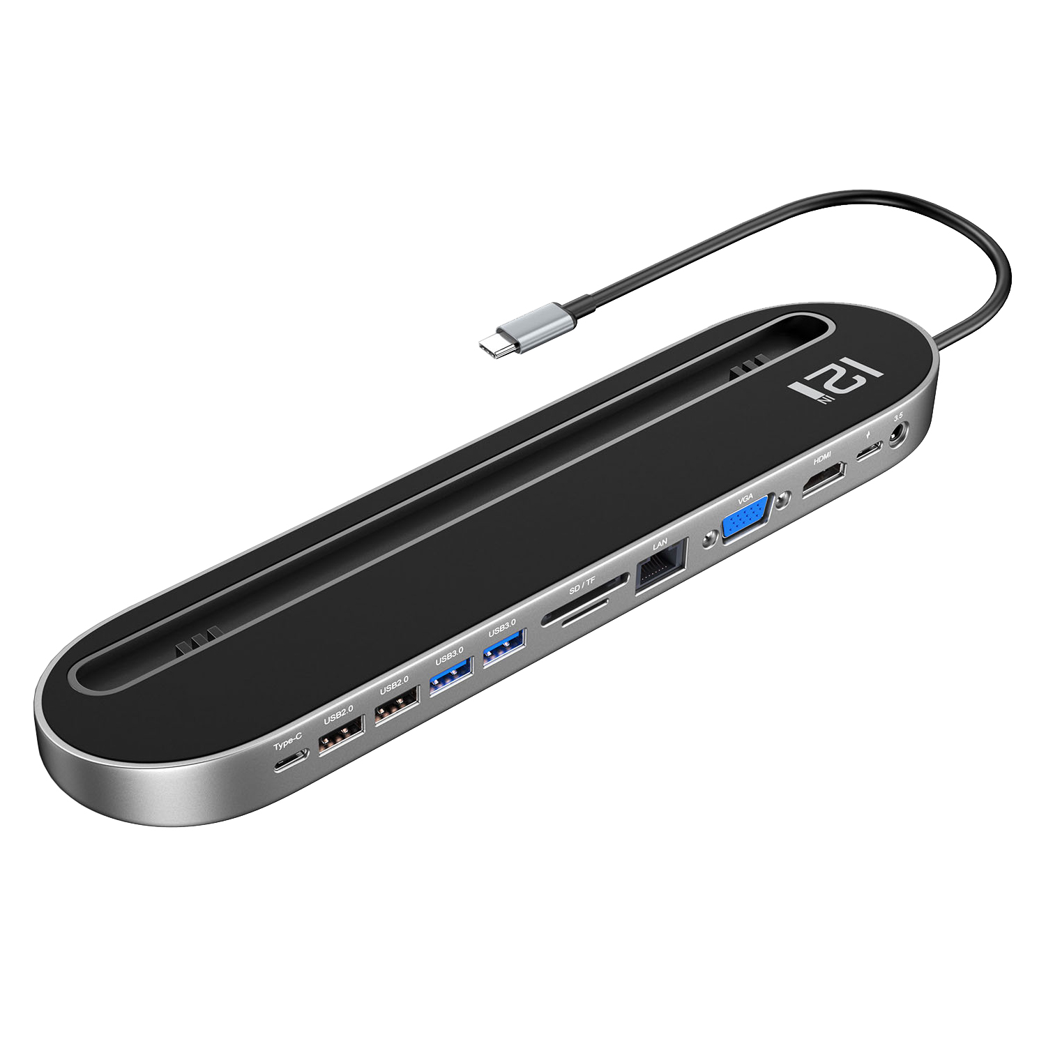 مبدل USB-C  به USB 3.0/Lan/HDMI/Display Port آی سی زد آی مدل DZ-001