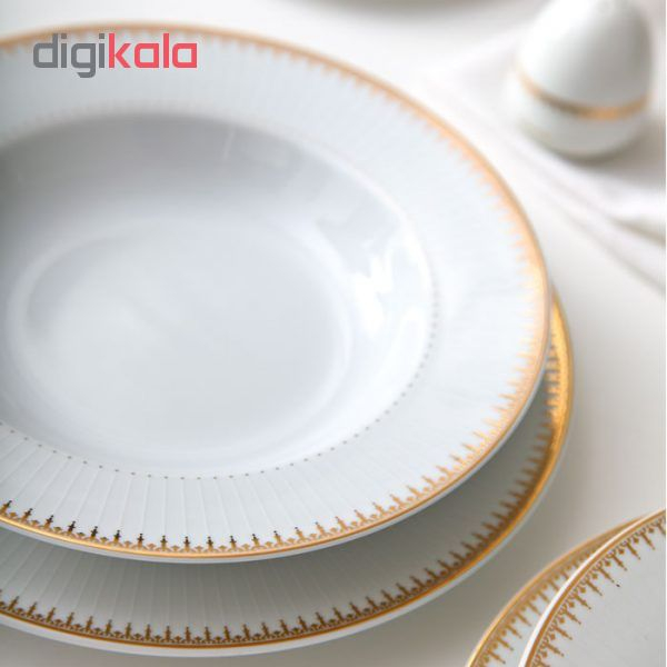 سرویس غذاخوری 28 پارچه چینی زرین ایران مدل سپیدار