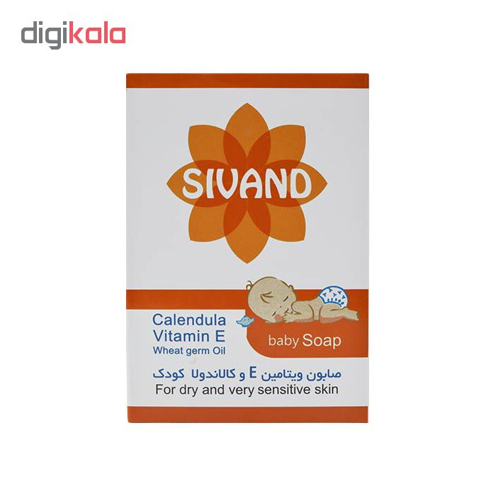 صابون بچه سیوند مدل کالاندولا وزن ۹۰ گرم