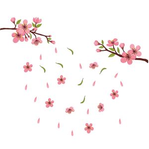 نقد و بررسی استیکر دیواری ژیوار طرح شکوفه های گیلاس توسط خریداران