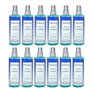 بادی اسپلش مردانه پرستیژ مدل Blue De Chanel حجم 250 میلی لیتر مجموعه 12 عددی
