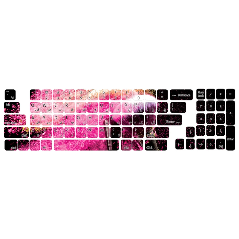 برچسب حروف فارسی کیبورد طرح برس کد 116