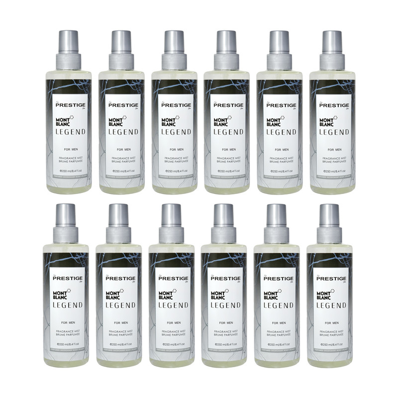 بادی اسپلش مردانه پرستیژ مدل mont blanc حجم 250 میلی لیتر مجموعه 12 عددی