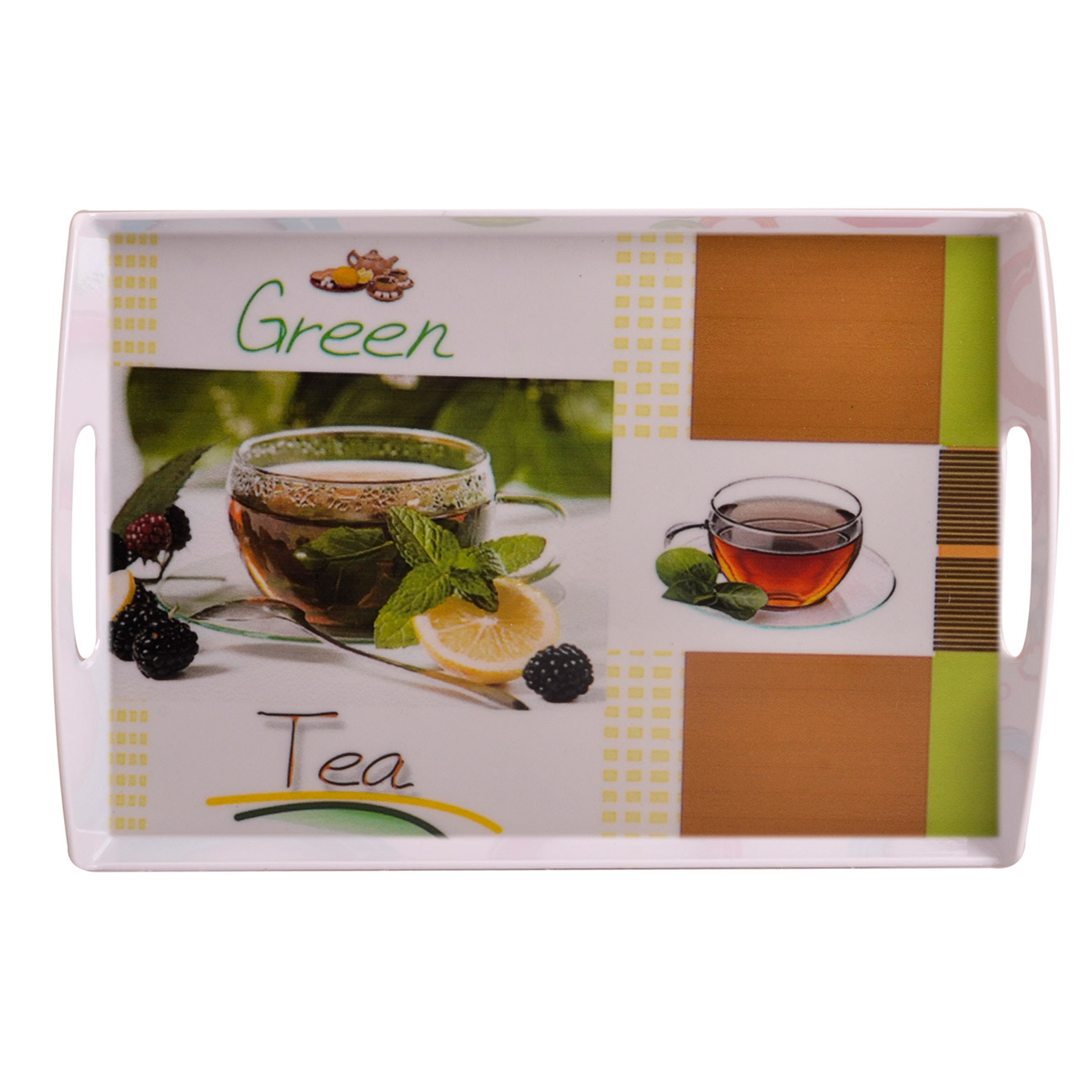 عکس سینی مهروز طرح چای سبز کد 9993 عکس سینی مهروز طرح چای سبز کد 9993