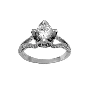 انگشتر نقره زنانه کد ARAZ-A540