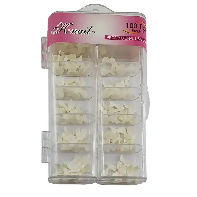 تیپ ناخن مصنوعی فرنچ کی.نیل بسته 100 عددی