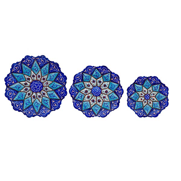 3 PCS Enamel plate, code 122