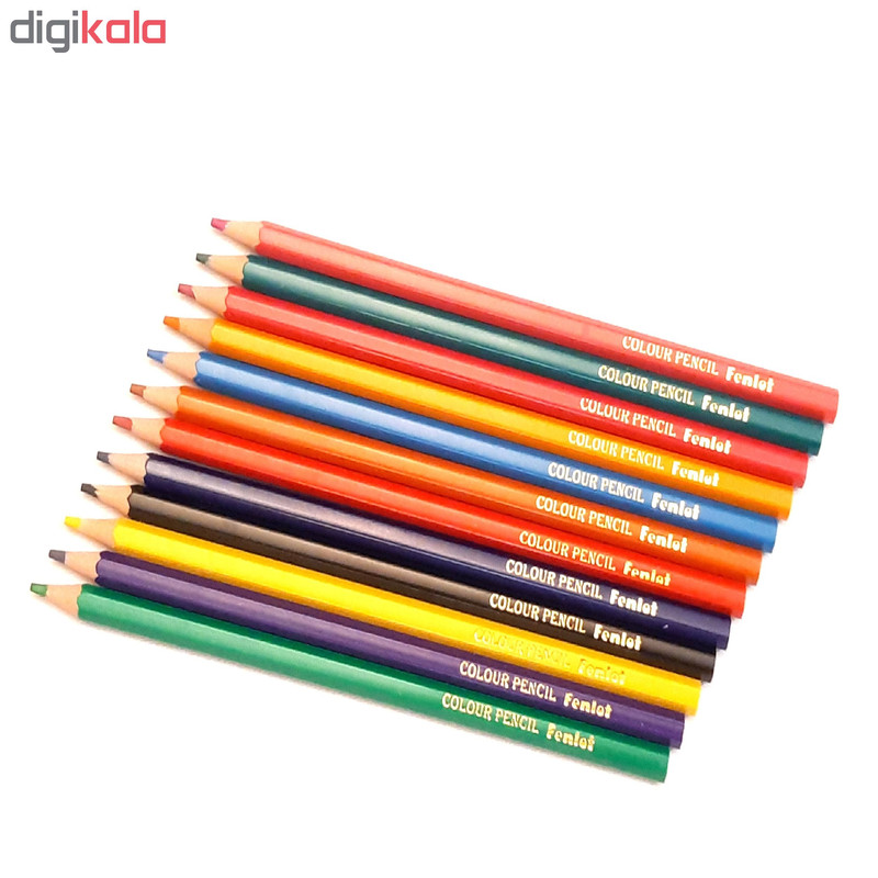 مداد رنگی 12 رنگ فنلوت مدل FCP02