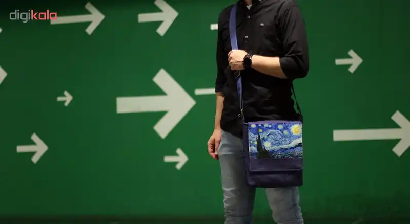 کیف رودوشی گالری چی چاپ طرح شب پرستاره کد 65854