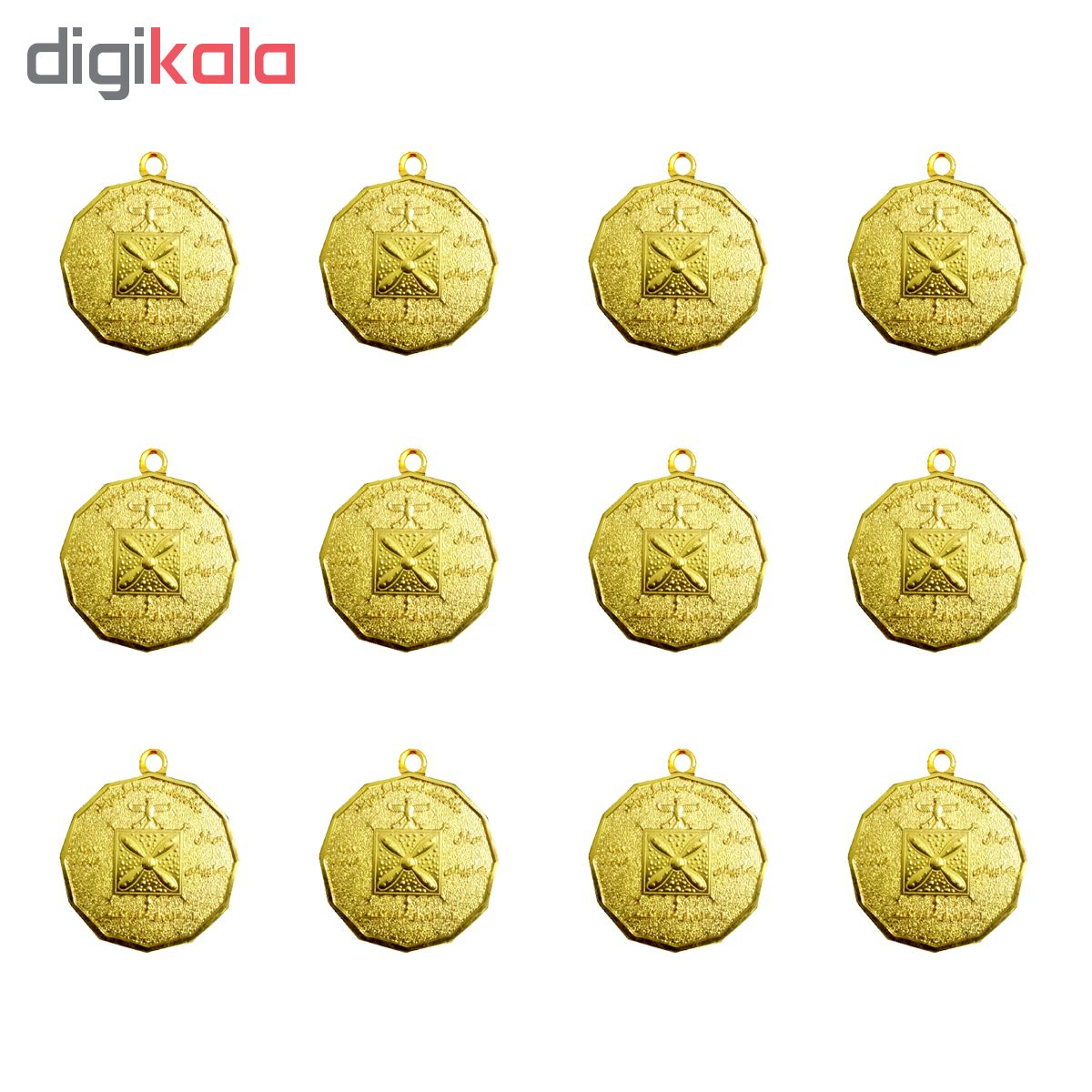 آویز گردنبند طرح درفش کاویانی بسته 12 عددی