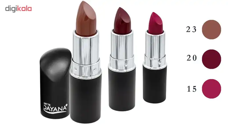 رژ لب جامد دایانا کد 20 مجموعه 3 عددی