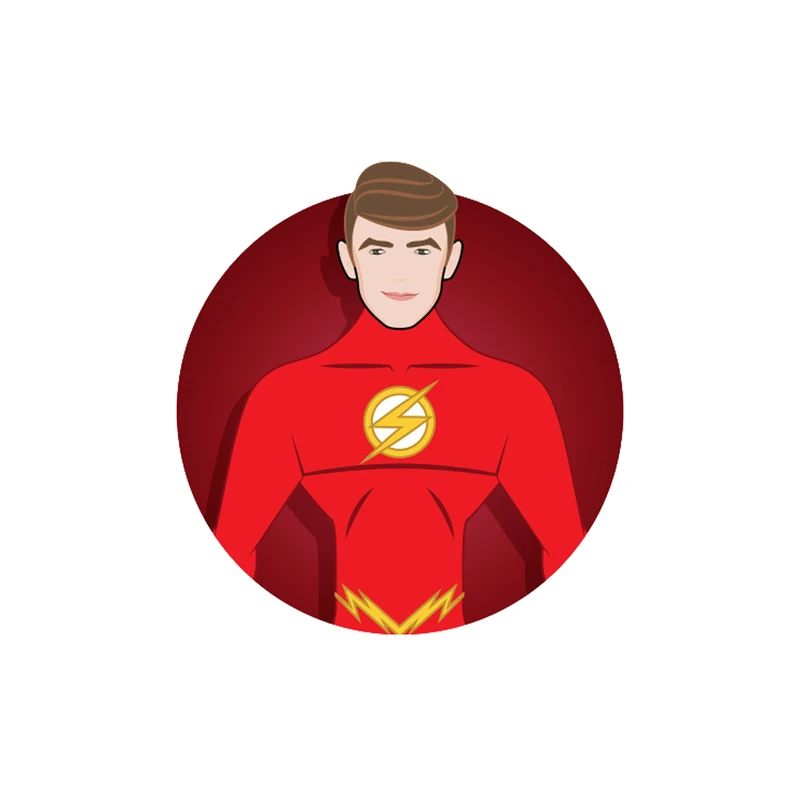 استیکر تزئینی موبایل طرح Flash Dc Comics مدل STM931