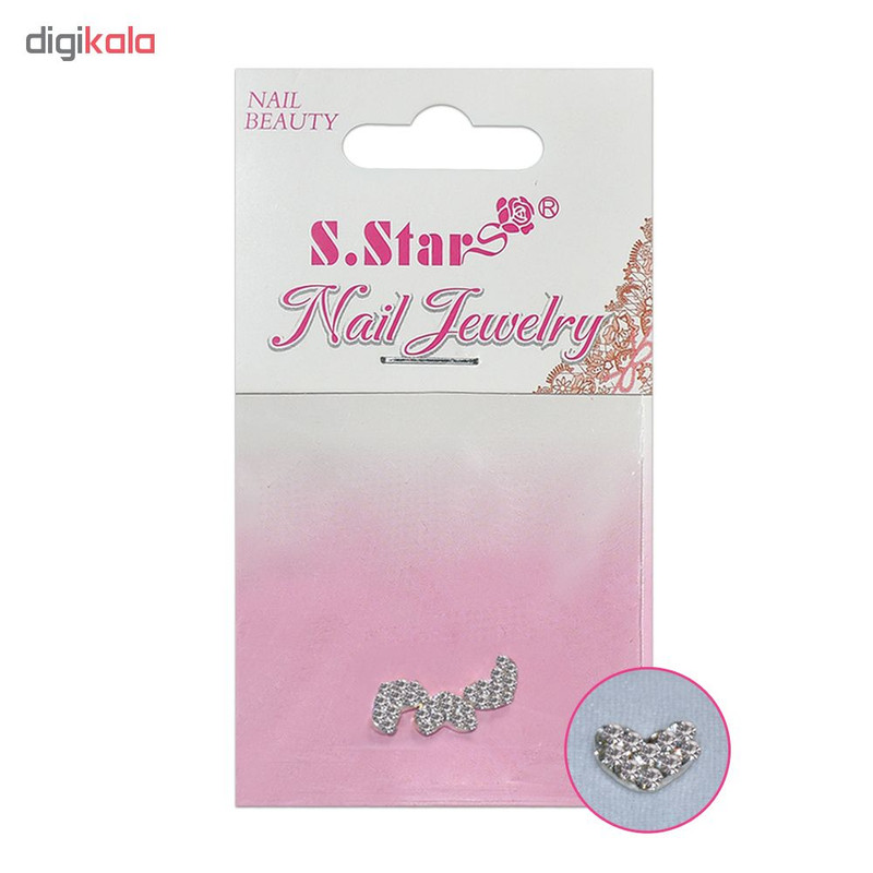 نگین ناخن اس.استار کد 3 بسته 3 عددی