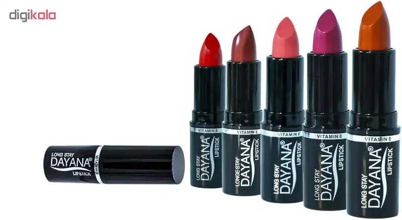 رژ لب جامد دایانا مدل Long Stay کد 22 مجموعه 5 عددی