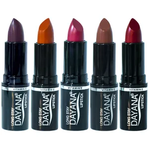 رژ لب جامد دایانا مدل Long Stay کد 25 مجموعه 5 عددی