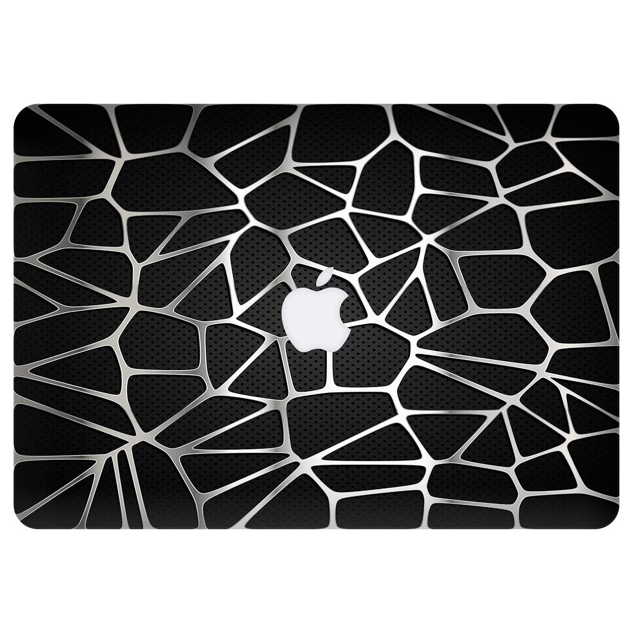 برچسب تزئینی ونسونی مدل Silver Metal Net مناسب برای مک بوک ایر 13 اینچی