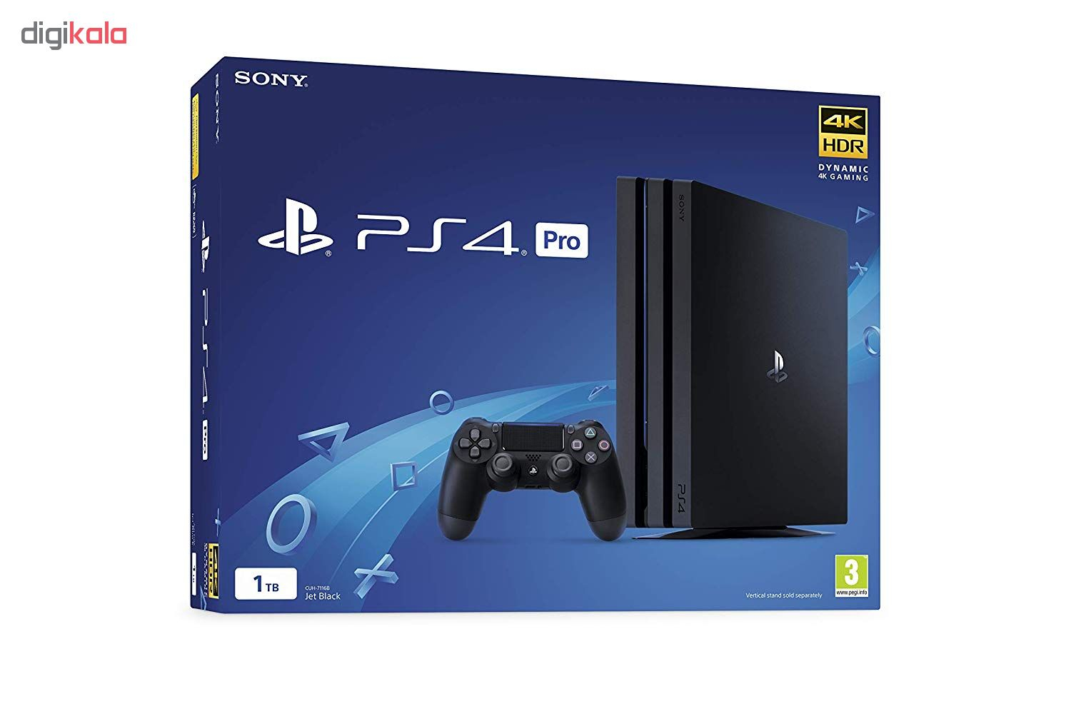 مجموعه کنسول بازی سونی مدل Playstation 4 Pro  ریجن 2 کد CUH -7216B ظرفیت 1 ترابایت