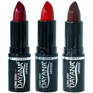 رژ لب جامد دایانا مدل Long Stay کد 28 مجموعه 3 عددی