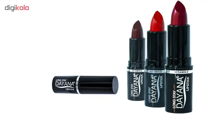 رژ لب جامد دایانا مدل Long Stay کد 28 مجموعه 3 عددی