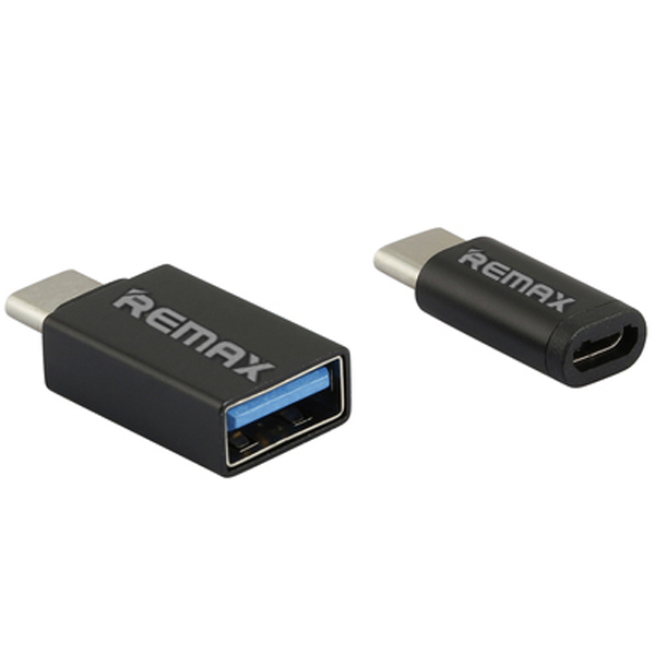 مبدل OTG USB-C ریمکس مدل RA-1 به همراه مبدل USB-C به microUSB