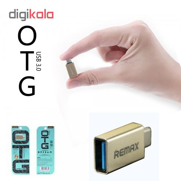 مبدل OTG USB-C ریمکس مدل RA-1 به همراه مبدل USB-C به microUSB