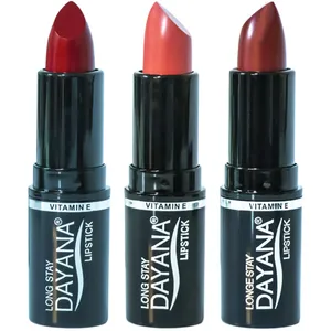 رژ لب جامد دایانا مدل Long Stay کد 30 مجموعه 3 عددی
