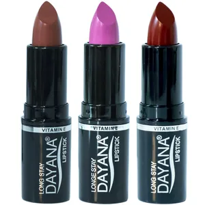رژ لب جامد دایانا مدل Long Stay کد 31 مجموعه 3 عددی