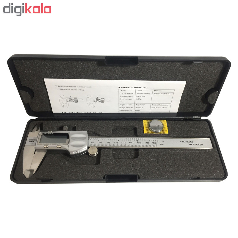 کولیس دیجیتال هایکو کد 01807015080 گستره 0-150 میلی متر کولیس دیجیتال هایکو کد 01807015080 گستره 0-150 میلی متر