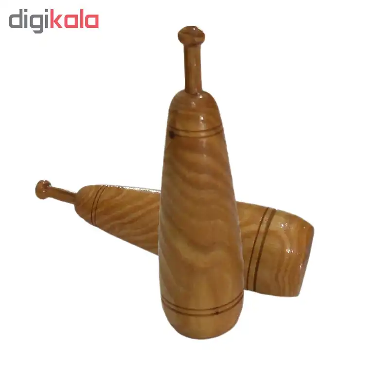 ماکت چوبی طرح میل زورخانه کد Am-Kh-M-01 بسته دو عددی