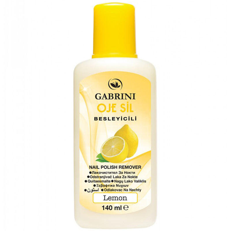 مایع لاک پاک کن گابرینی مدل Lemon حجم 140 میلی لیتر