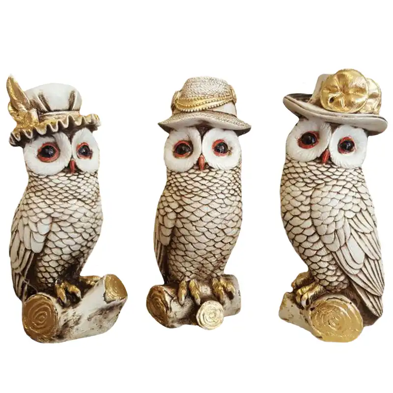 مجسمه لیلپار طرح لیدی اوول مدل DKA-6042 مجموعه 3 عددی