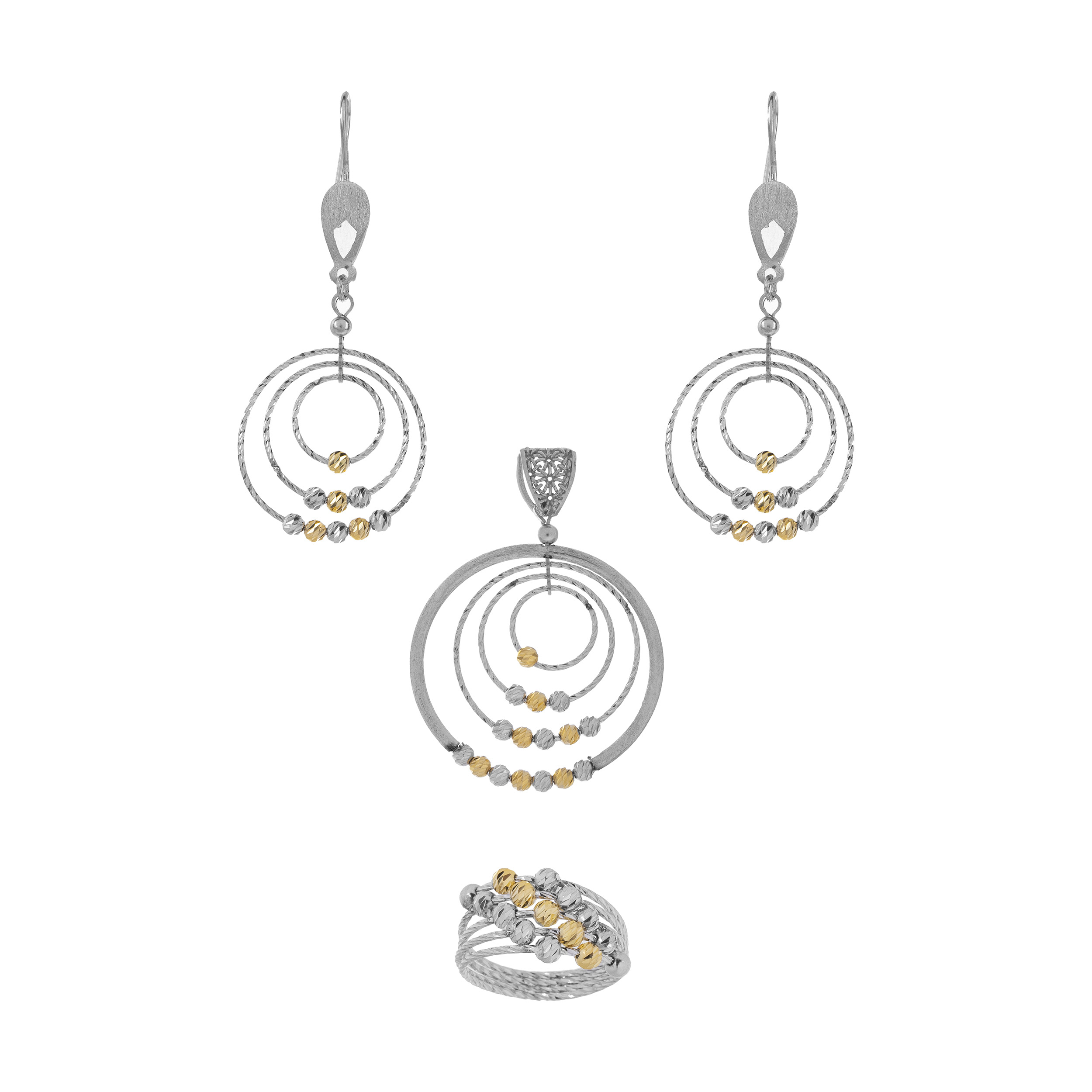 نیم ست نقره زنانه اکنو کد OK4028