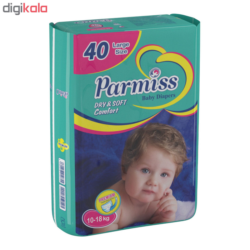 پوشك پرميس مدل پريميوم سايز 4 بسته 40 عددى