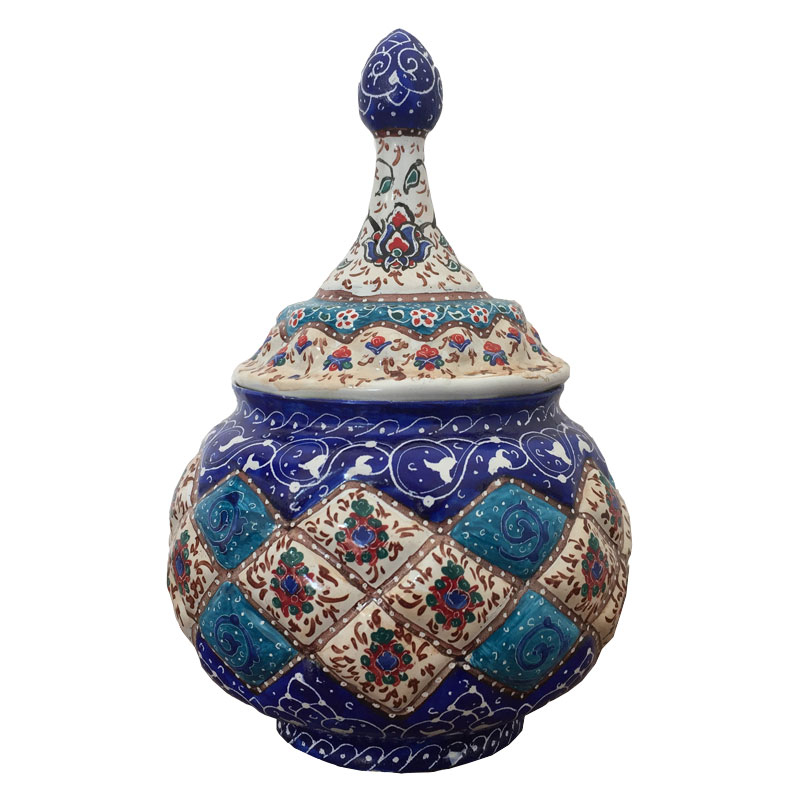 قندان میناکاری طرح اسلیمی مدل S1013