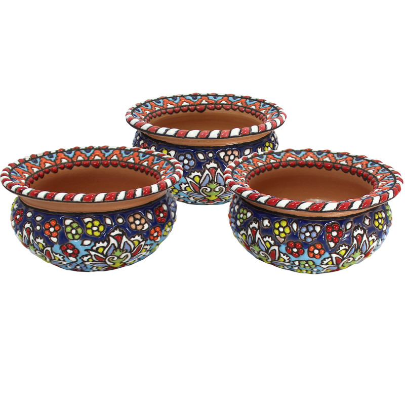 کاسه ميناکاري دست نگار کد 01-13 مجموعه 3 عددي