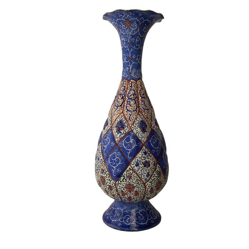 گلدان میناکاری مسی کد 1103 