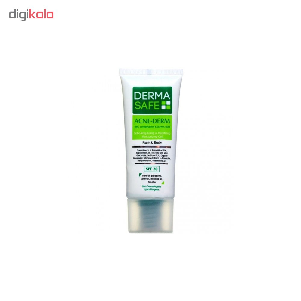 ژل مرطوب کننده درما سیف مدل Acne-Derm حجم 40 میلی لیتر