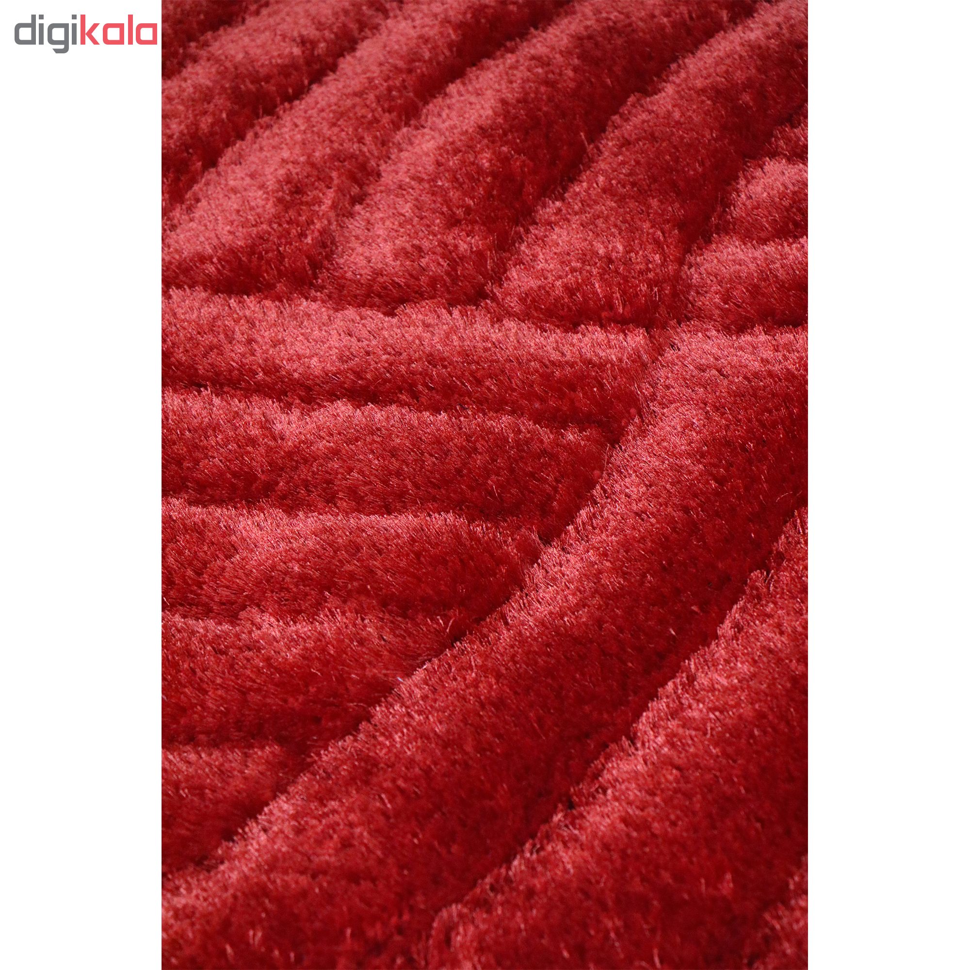 فرش ماشینی مدل وانیا زمینه قرمز
