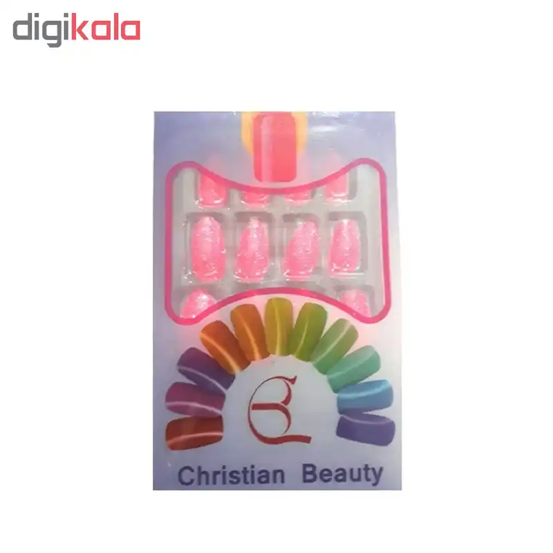 ناخن مصنوعی کریستین بیوتی کد 4.24 بسته 12 عددی