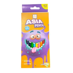 مداد رنگی 12 رنگ آسیا مدل MR01