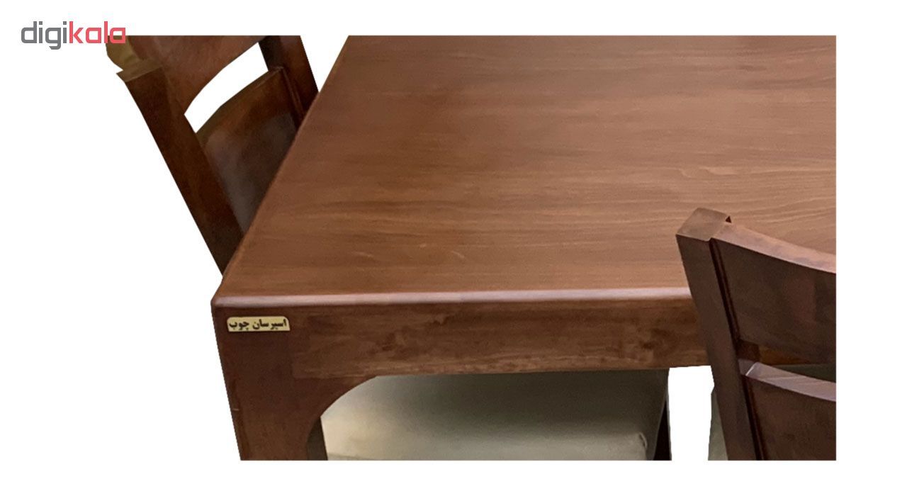 میز و صندلی ناهار خوری اسپرسان چوب کد Sm50