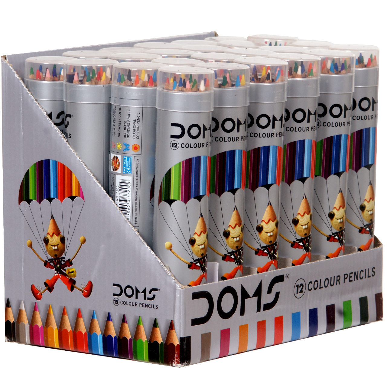 مدادرنگی 12 رنگ دامز کد 01 بسته 24 عددی