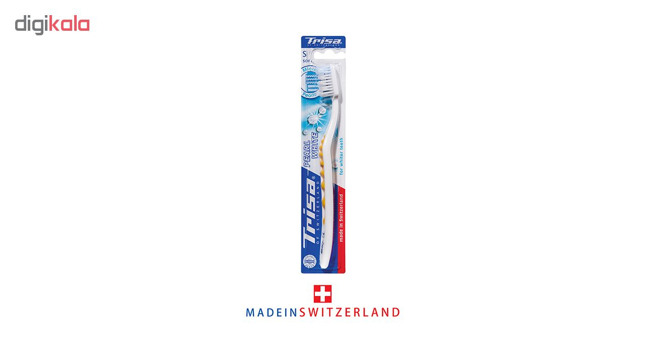 مسواک تریزا مدل Pearl White با برس نرم
