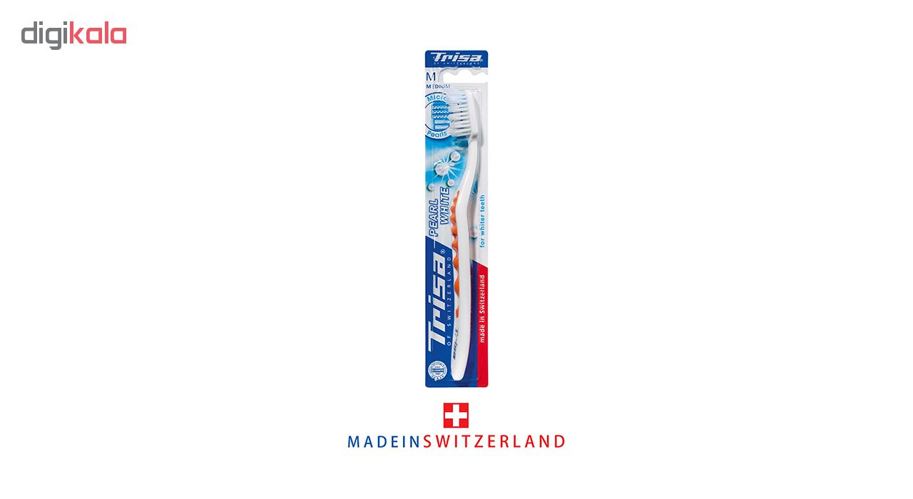 مسواک تریزا مدل Pearl White با برس متوسط