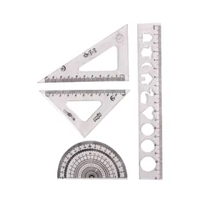 ست خط کش  کد 8055 مجموعه 4 عددی
