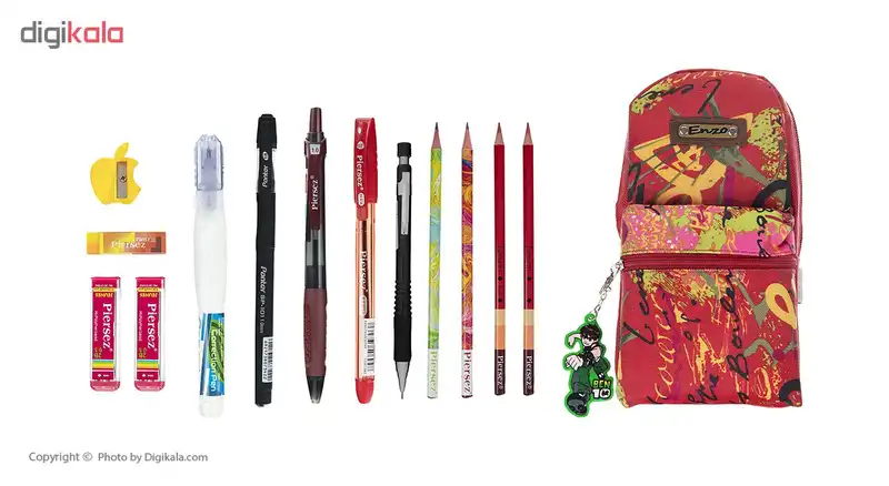 بسته لوازم تحریر کد 009 مجموعه 14 عددی