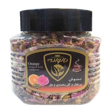 دمنوش پرتقال گل محمدی و هل بالوانه مقدار 98 گرم