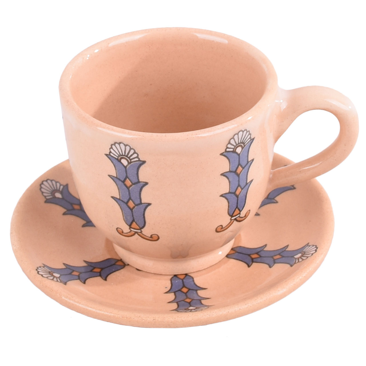 ست فنجان و نعلبکی طرح نیلوفرآبی کد 00-02