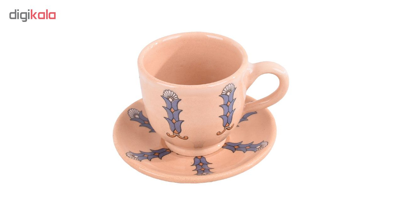 ست فنجان و نعلبکی طرح نیلوفرآبی کد 00-02